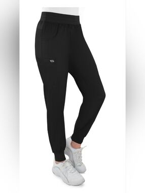 NWT Edge by IRG Jogger Scrub Pant 6803 Black Large Petite